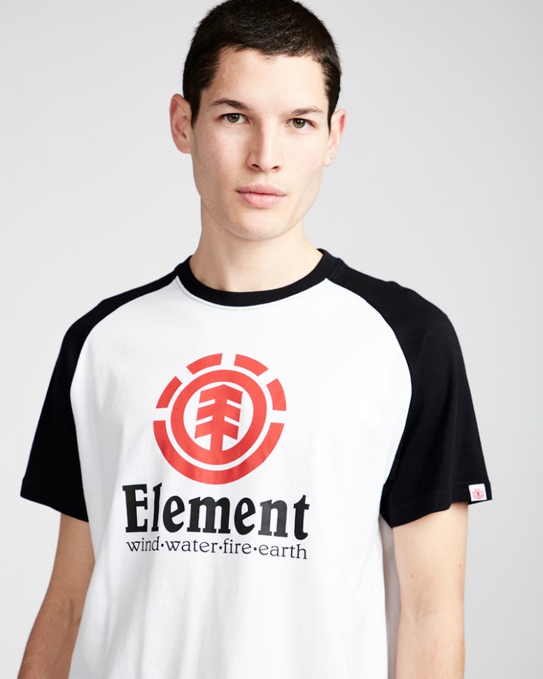 Футболка мужская ELEMENT Vertical Ss Raglan Optic White фото 2