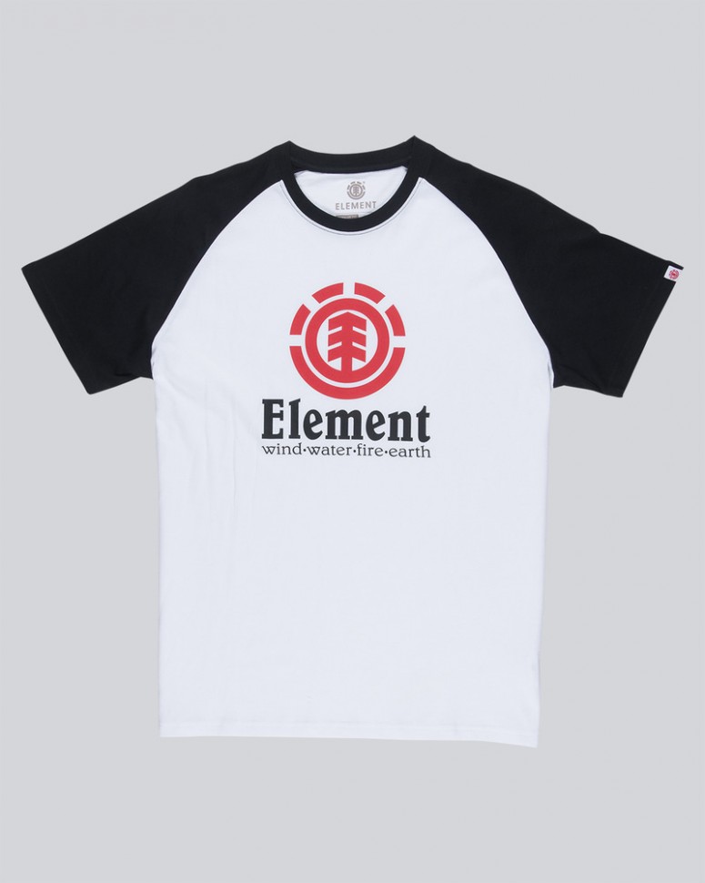 Футболка мужская ELEMENT Vertical Ss Raglan Optic White фото 4
