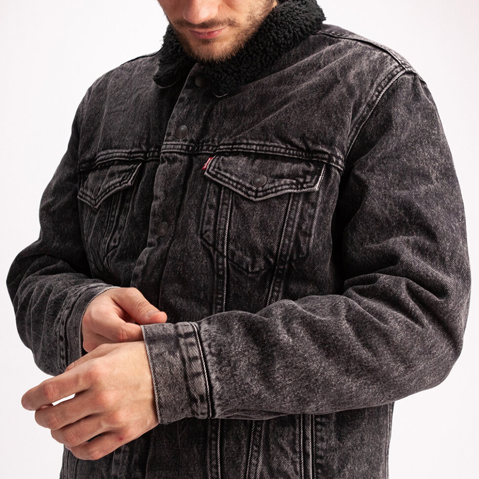фото Куртка джинсовая levis type 3 sherpa trucker roadster 2021 levi's®