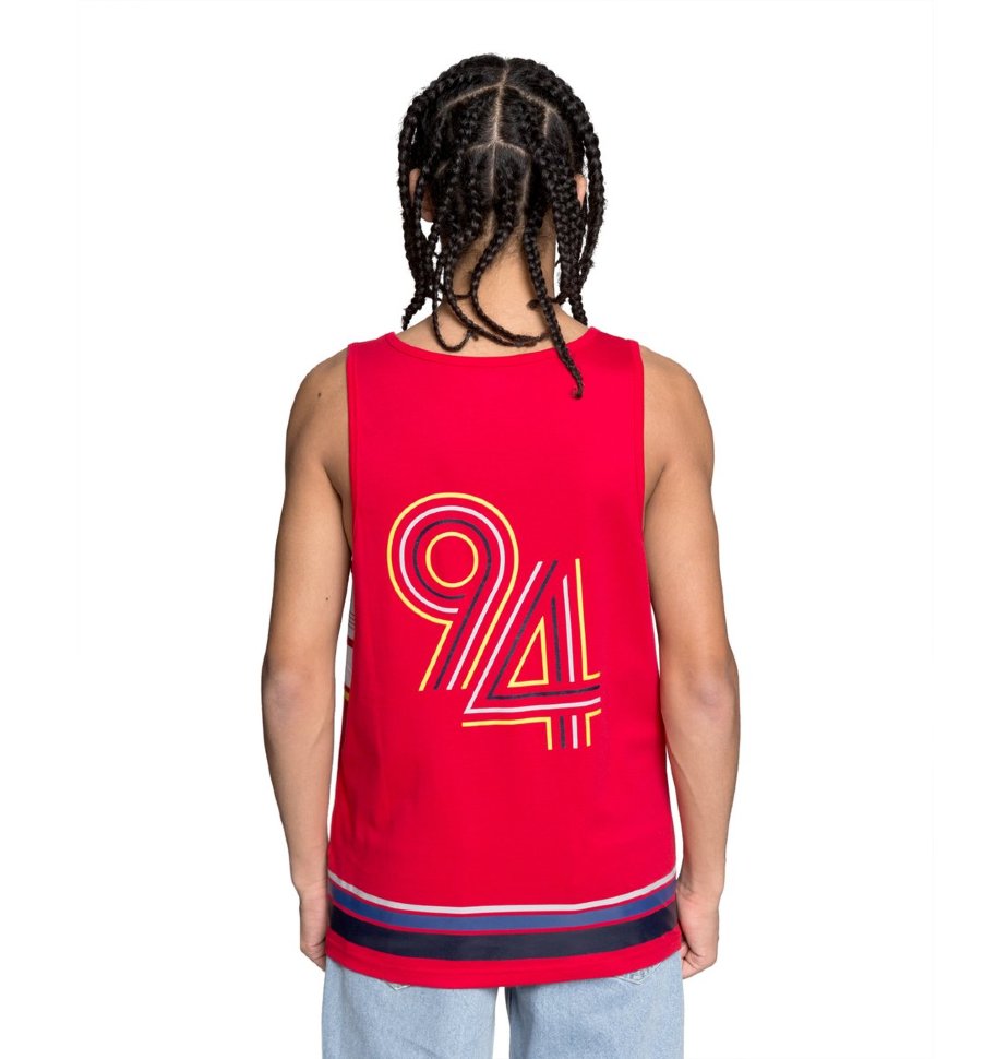 Майка мужская DC SHOES Point Guard Tan M Tango Red фото 3