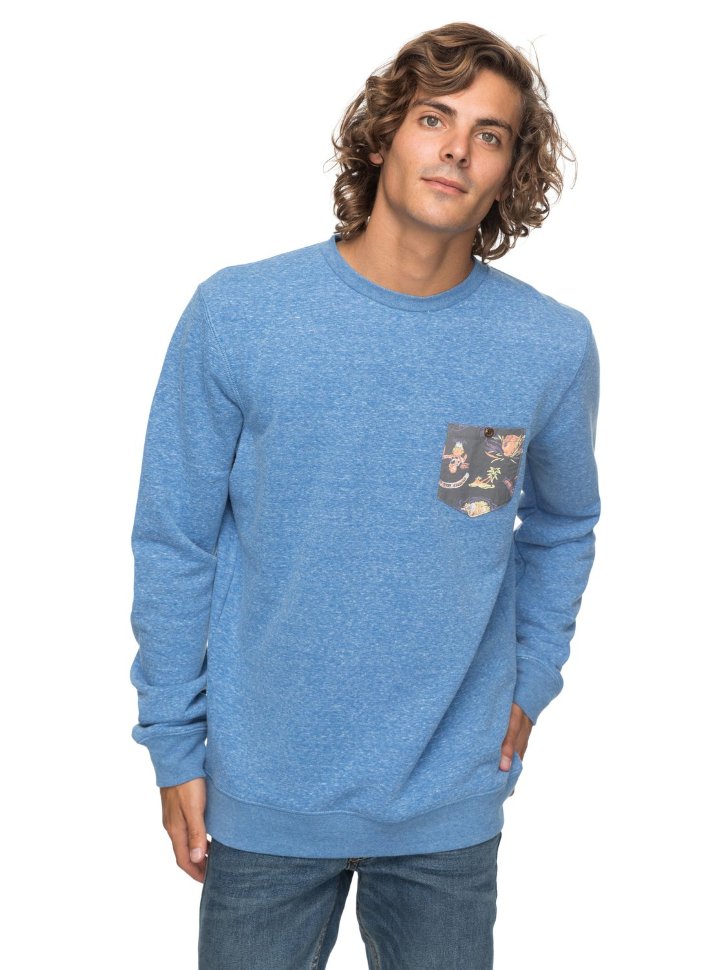 Джемпер мужской QUIKSILVER Buckmann M Bright Cobalt Heather