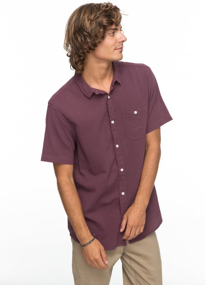Рубашка мужская QUIKSILVER Newtimeboxss M Vineyard Wine