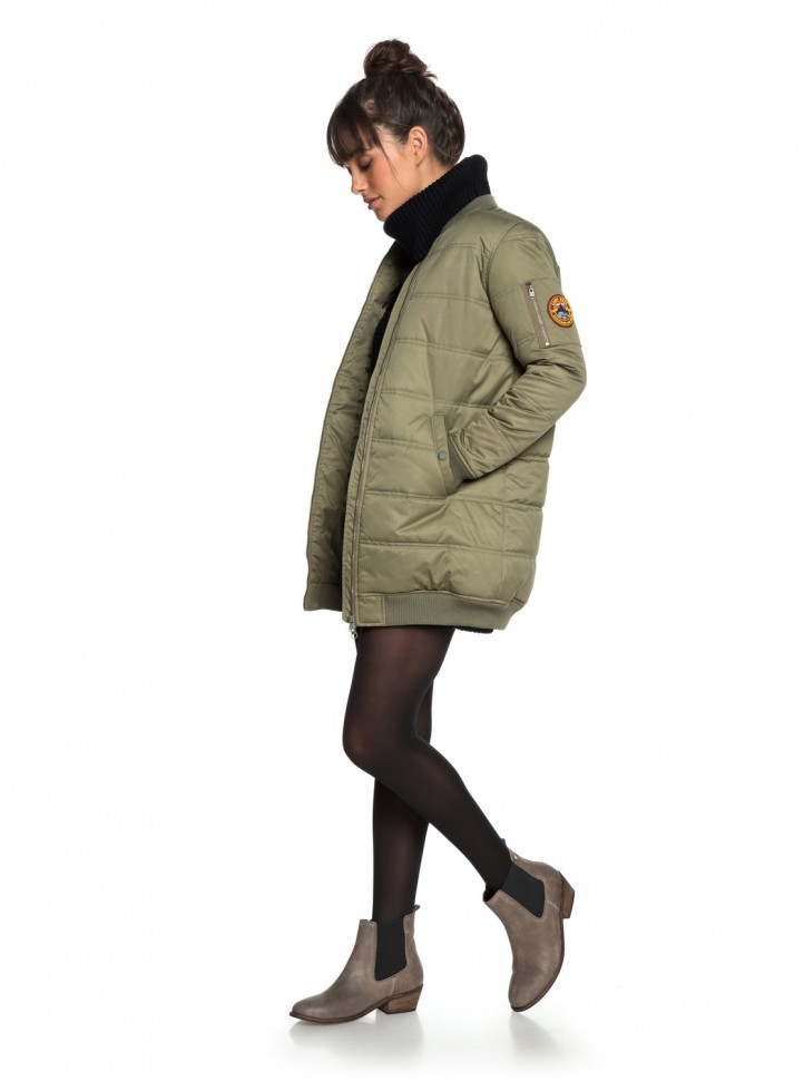 Куртка ROXY Fade Out J Burnt Olive фото 3