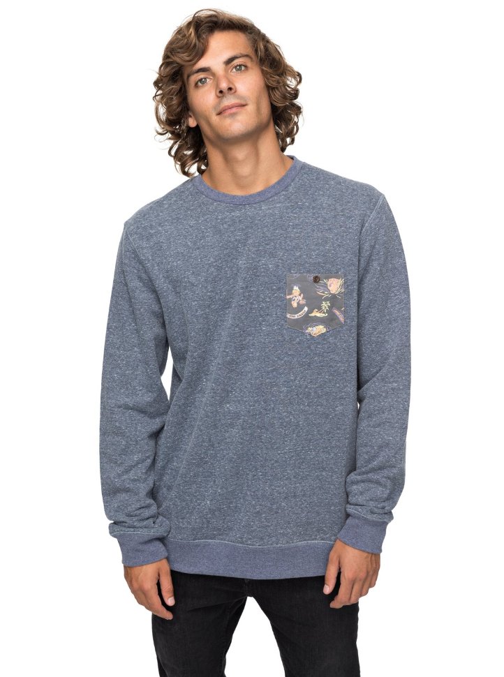 Джемпер мужской QUIKSILVER Buckmann M Navy Blazer Heather