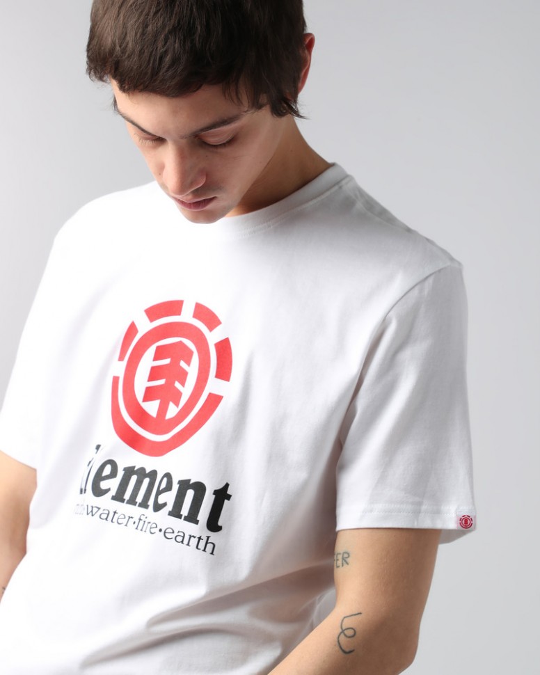 Футболка мужская ELEMENT Vertical Ss Optic White фото 3