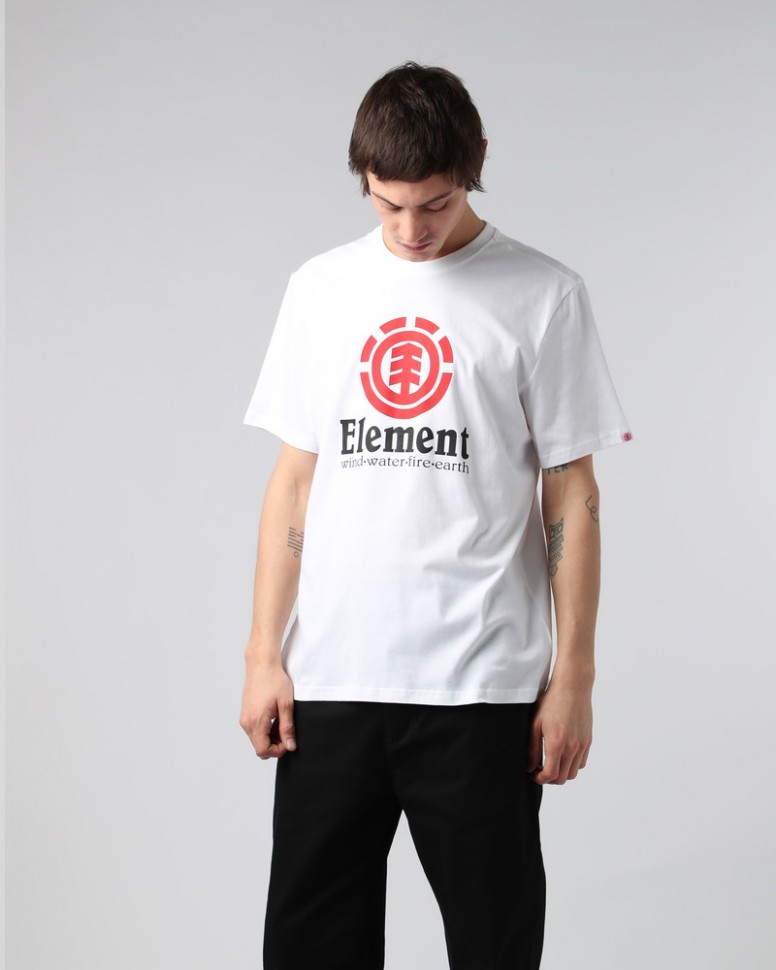 Футболка мужская ELEMENT Vertical Ss Optic White фото 4
