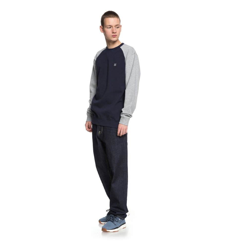 Джемпер мужской DC SHOES Glenties Crew M Dark Indigo фото 2