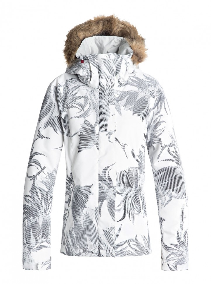 Куртка для сноуборда женская ROXY Jet Ski Jk J Bright White_Swell Flowers