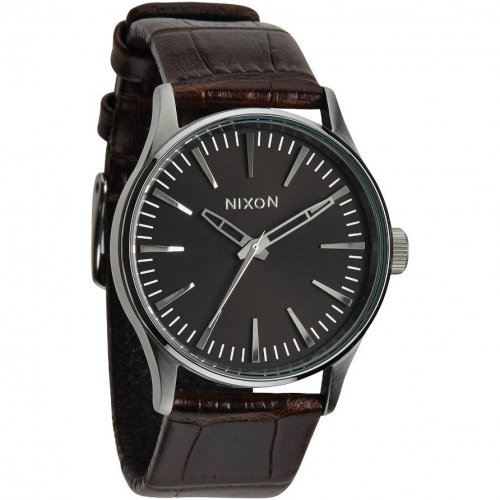 Часы NIXON Sentry 38 Leather A/S Brown Gator