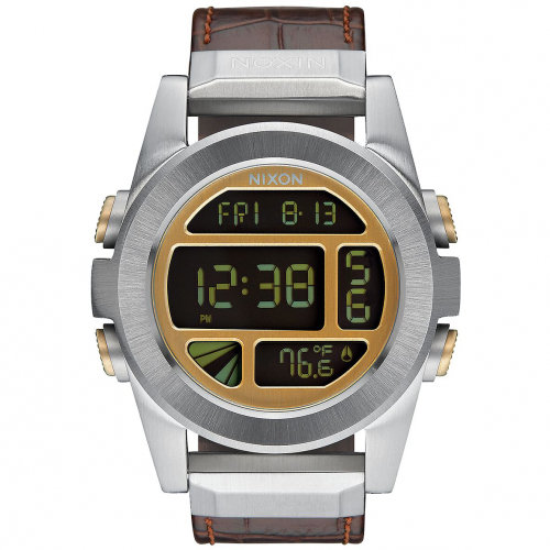 Часы NIXON Unit Ss Leather A/S Brown Gator