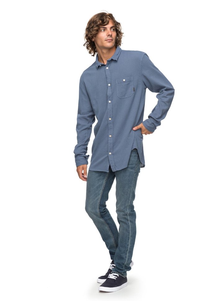 Рубашка мужская QUIKSILVER Newtimeboxls M Vintage Indigo фото 2