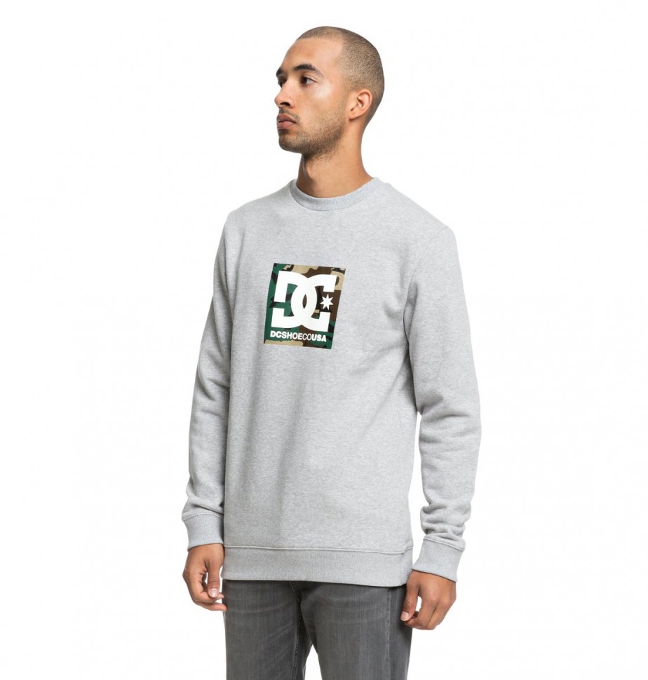 Джемпер DC SHOES Camo Boxing Cre M Grey Heather фото 2
