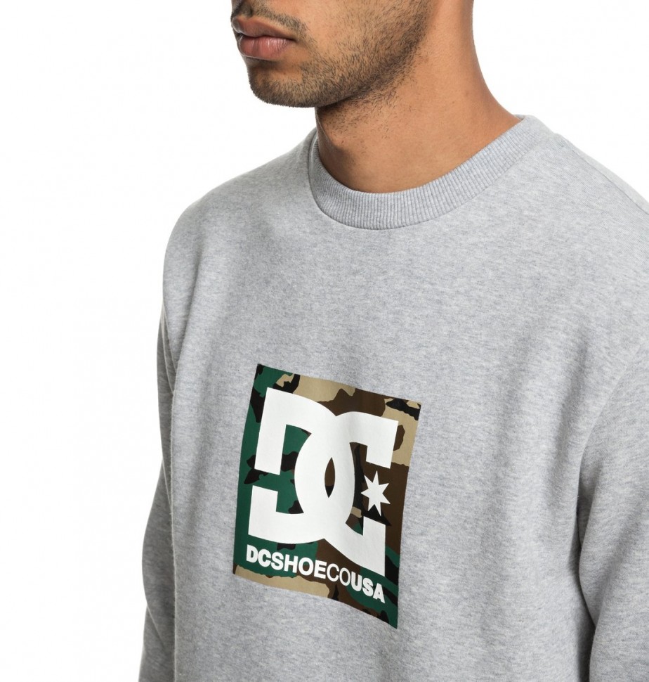Джемпер DC SHOES Camo Boxing Cre M Grey Heather фото 3