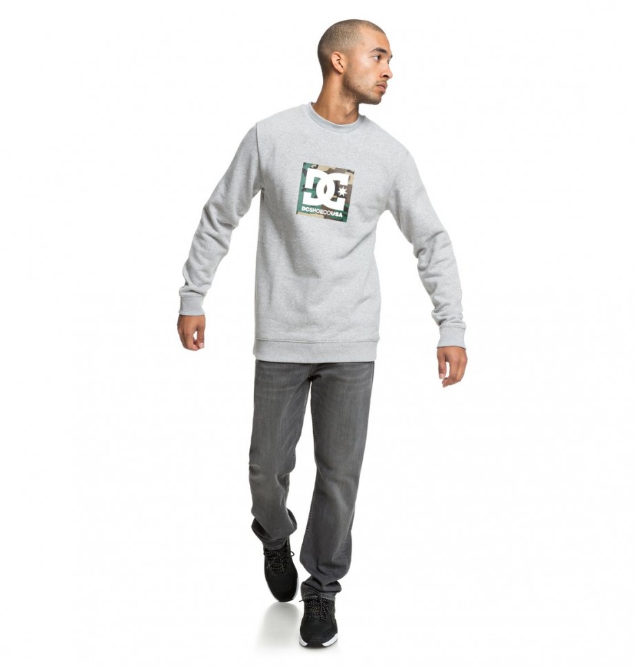 Джемпер DC SHOES Camo Boxing Cre M Grey Heather фото 4