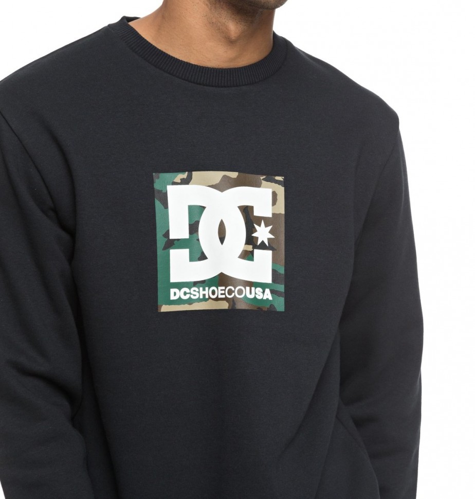 Джемпер DC SHOES Camo Boxing Cre M Black фото 3