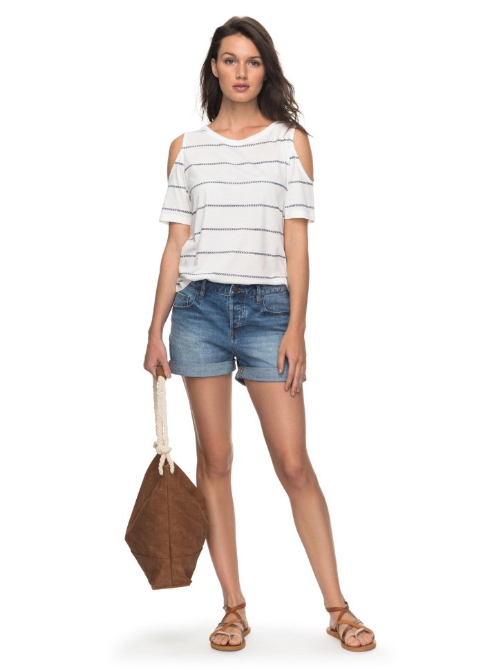 Блузка женская ROXY Uptownsun J Marshmallow Boat Stripe фото 2