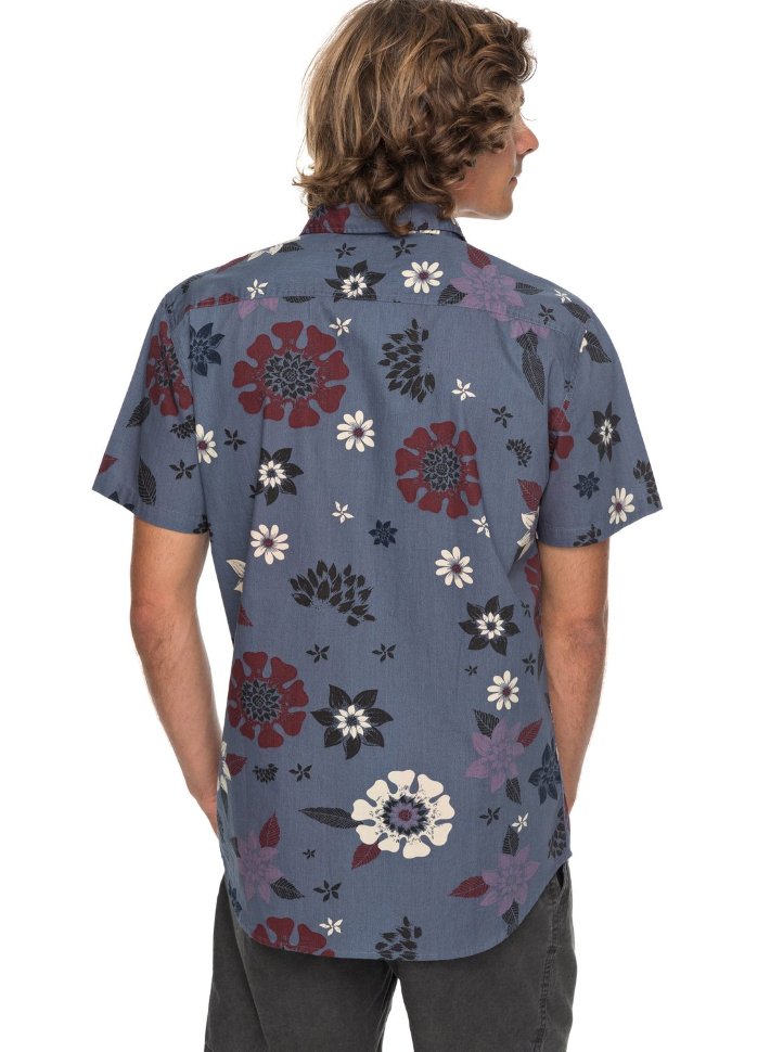 Рубашка мужская QUIKSILVER Sunsetfloralss M Vintage Indigo Sunset Floral S фото 3