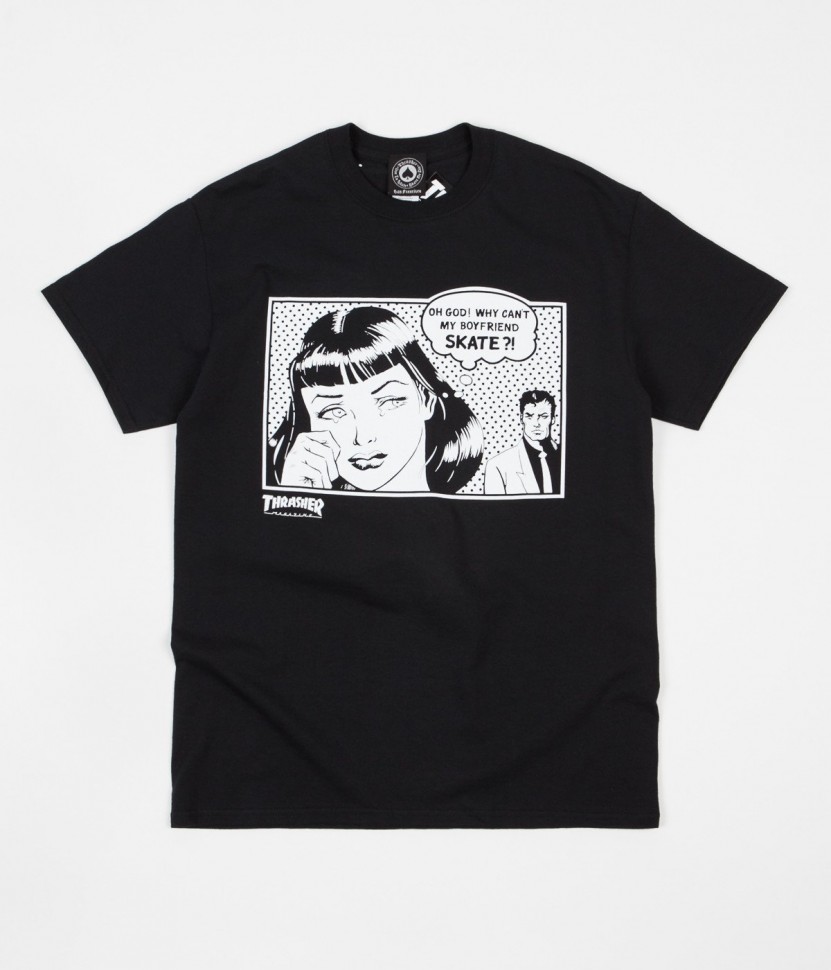 Футболка THRASHER Boyfriend T-Shirt Black 2020