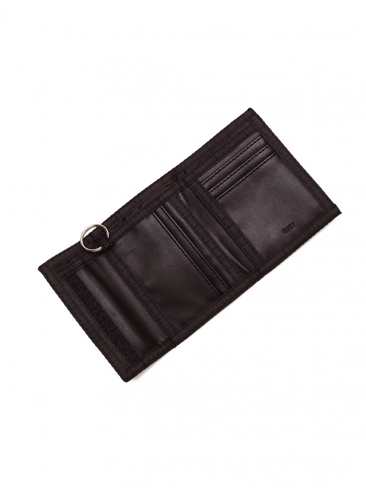 Бумажник OBEY Gentry Jumble Tri-Fold Wallet Black фото 3