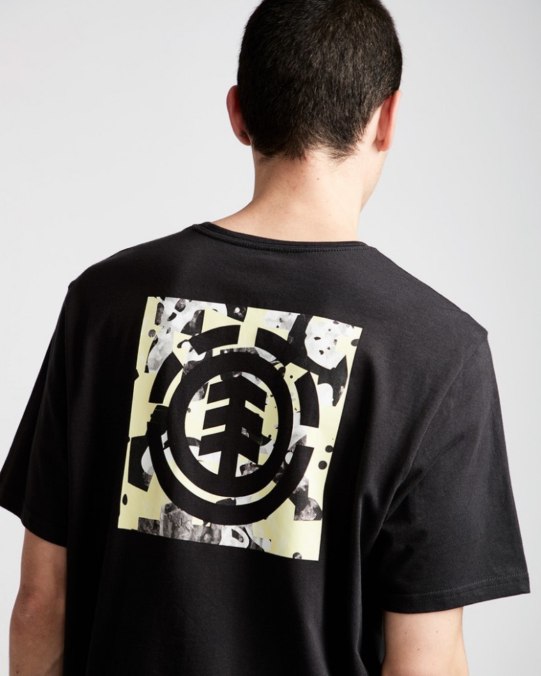 Футболка мужская ELEMENT Shapes Ss Off Black фото 3