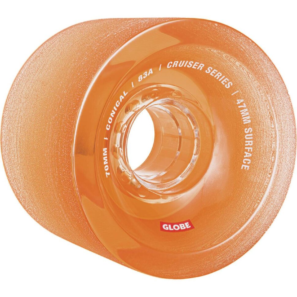 фото Колеса globe conical cruiser wheel clear amber 70mm 2021
