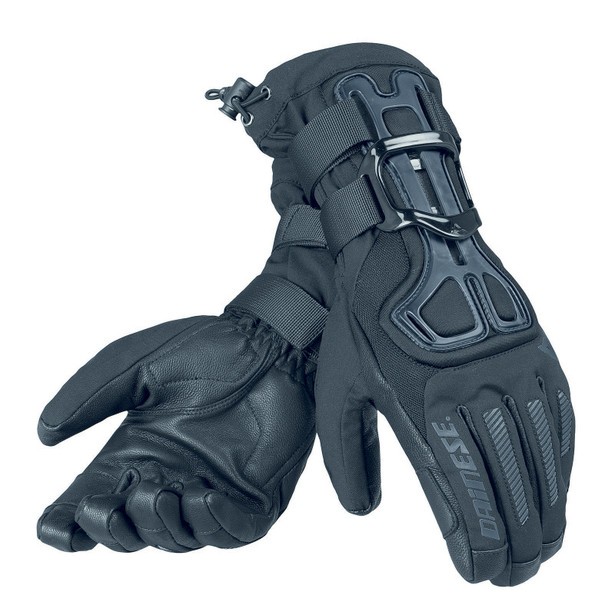 фото Перчатки с защитой для сноуборда dainese d-impact 13 d-dry glove black/carbon 2020
