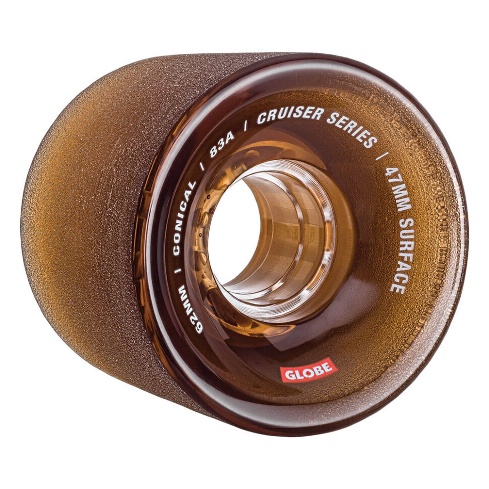 фото Колеса globe conical cruiser wheel clear coffee 62mm 2021
