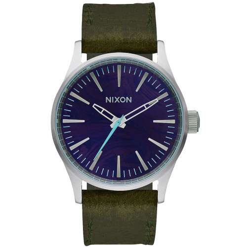 Часы NIXON Sentry 38 Leather A/S Purple/Olive