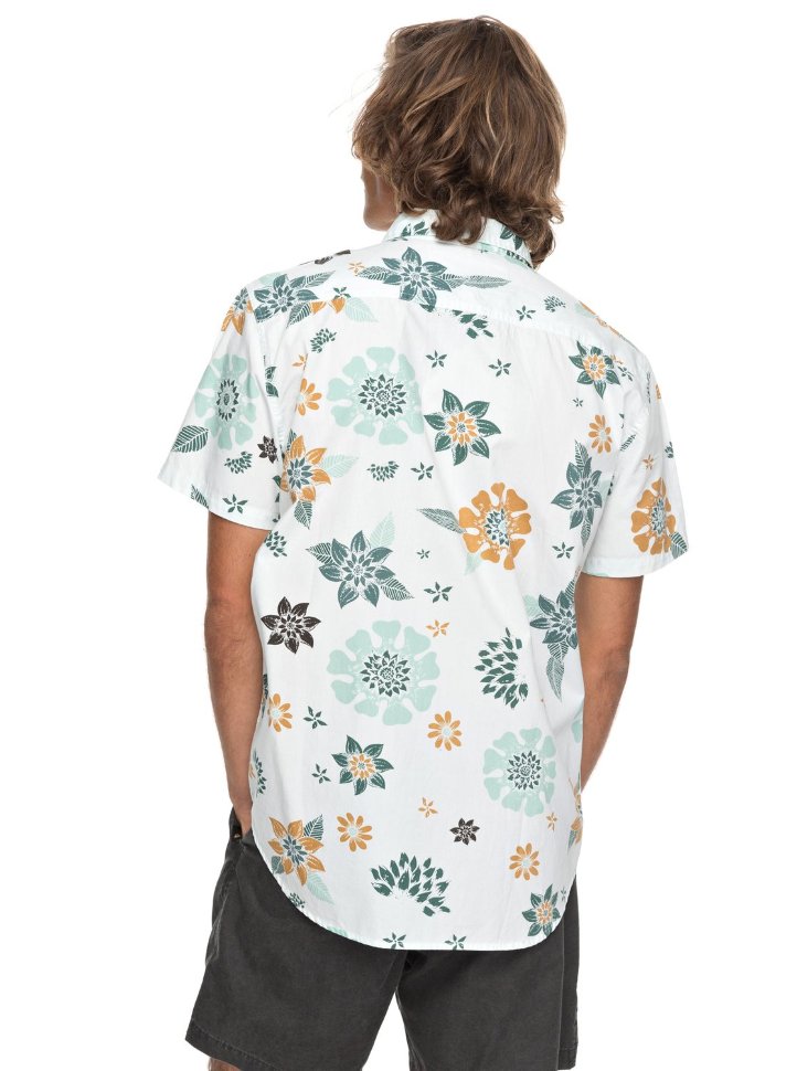 Рубашка мужская QUIKSILVER Sunsetfloralss M White Sunset Floral Ss фото 3