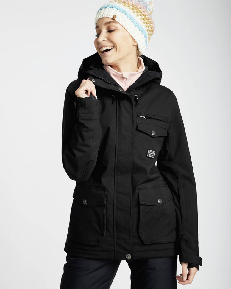 Куртка для сноуборда женская BILLABONG Elodie Black Caviar