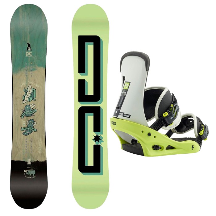 Комплект сноуборда мужской DC SHOES Pbj M Multi + BURTON Freestyle Mtn Dude Green