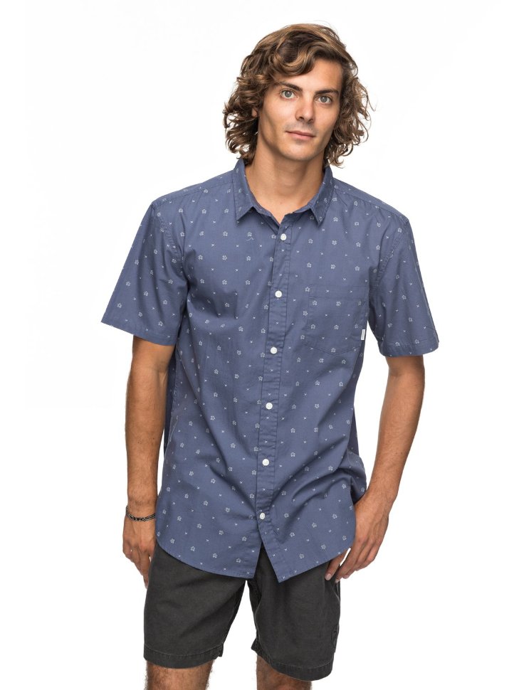 Рубашка мужская QUIKSILVER Kamanoass M Vintage Indigo Kamanoa