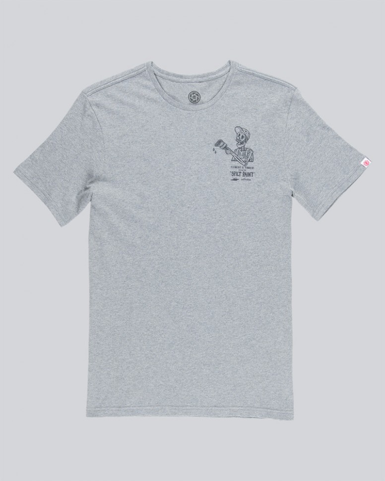 Футболка мужская ELEMENT Spilt Ss Grey Heather фото 3