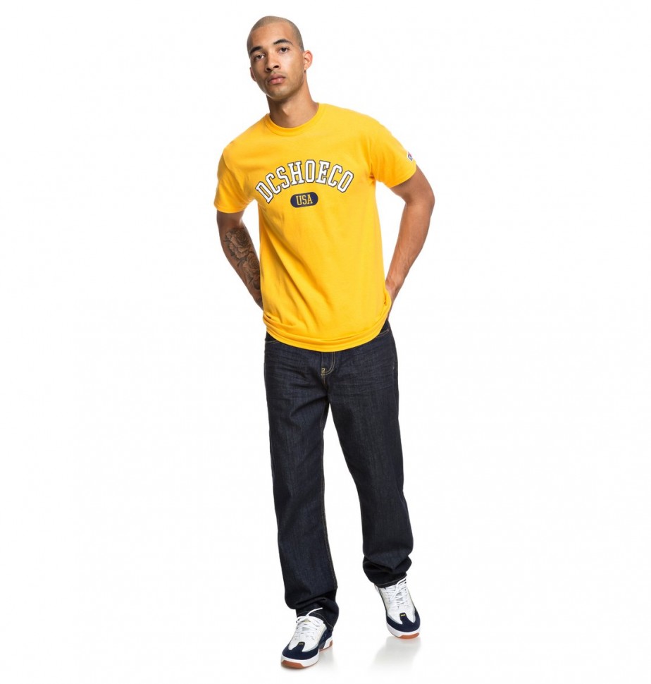 Футболка DC SHOES Arch Ss Tee M Golden Rod фото 4