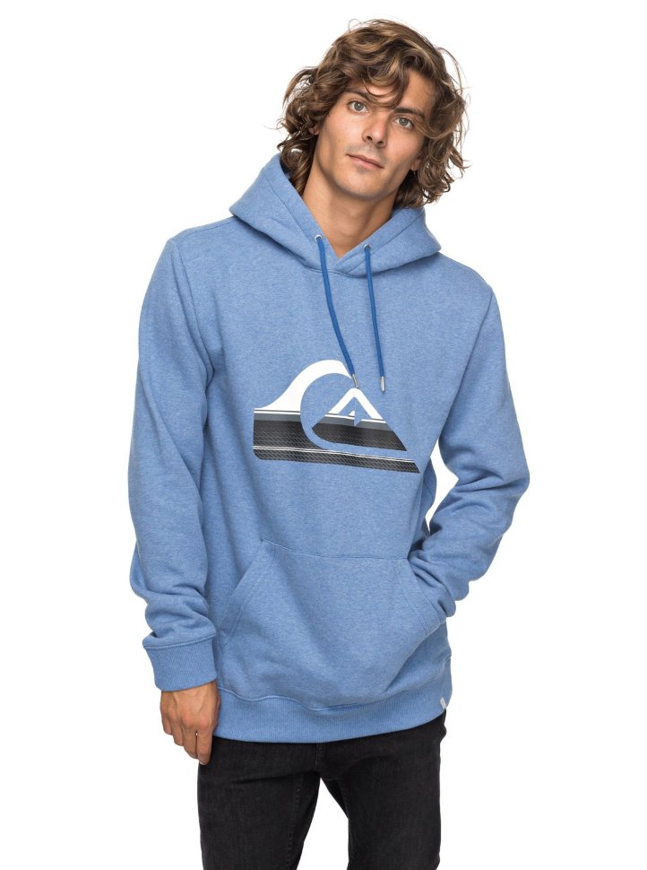 Джемпер мужской QUIKSILVER Big Logo Hood M Bright Cobalt Heather
