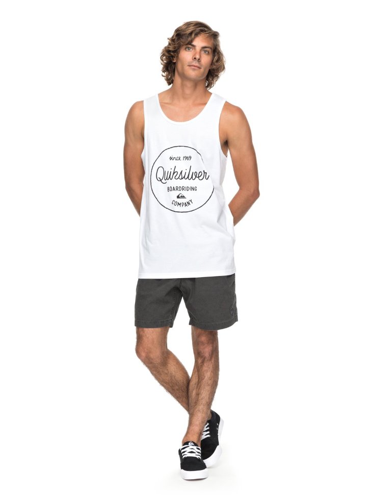 Майка мужская QUIKSILVER Morninslidetank M White фото 2