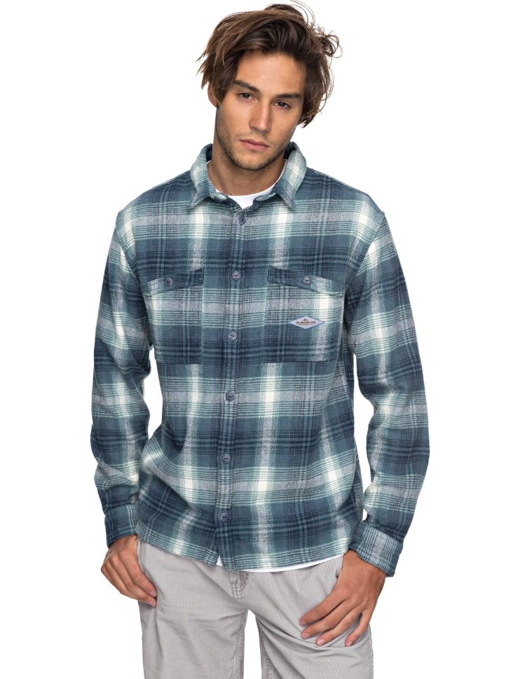 Рубашка мужская QUIKSILVER Malakobeach M Vintage Indigo Mad Wax