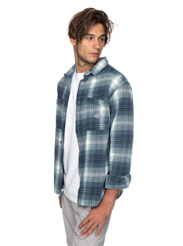 Рубашка мужская QUIKSILVER Malakobeach M Vintage Indigo Mad Wax фото 2