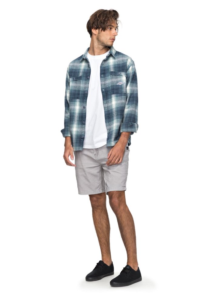 Рубашка мужская QUIKSILVER Malakobeach M Vintage Indigo Mad Wax фото 3