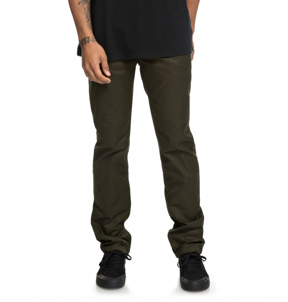 Брюки DC SHOES Worker Slim M Dark Olive фото 2
