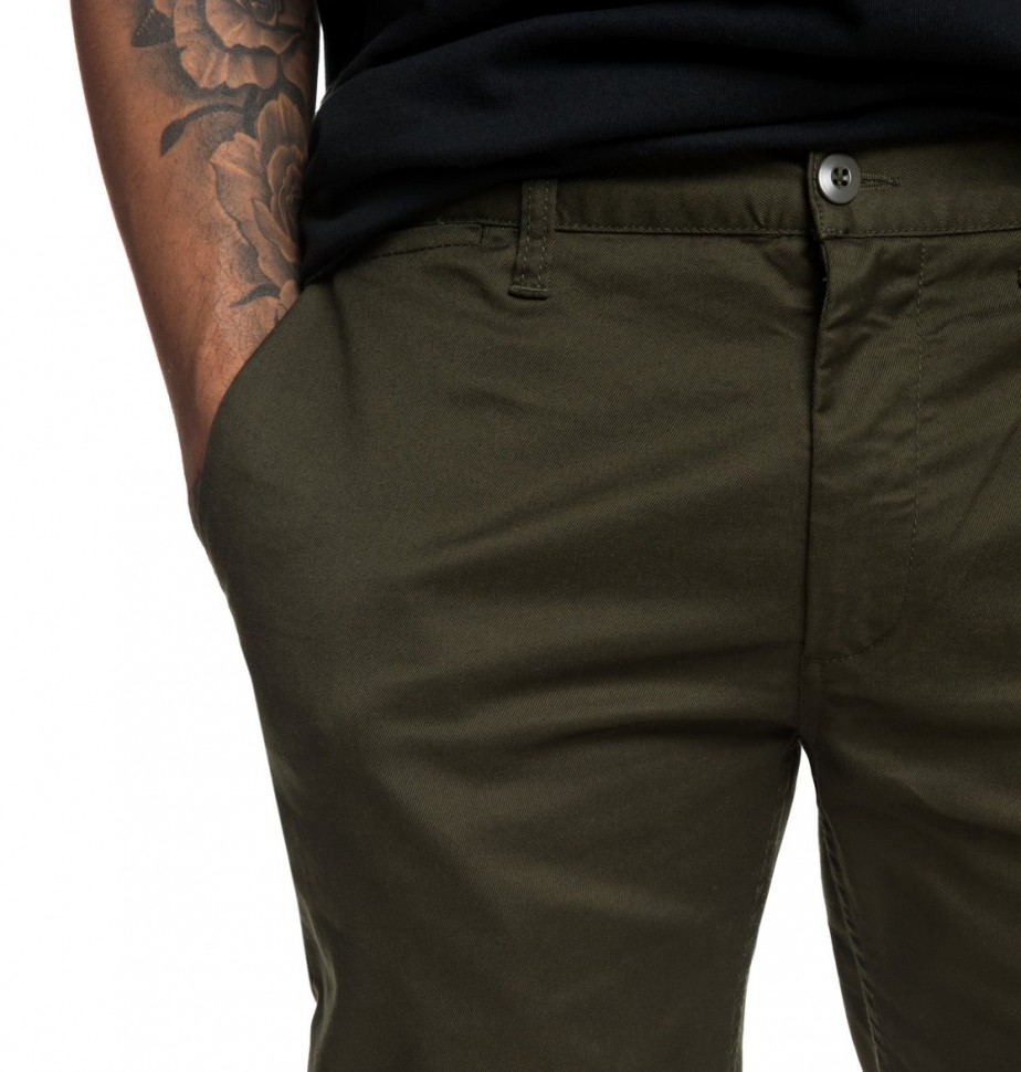 Брюки DC SHOES Worker Slim M Dark Olive фото 4
