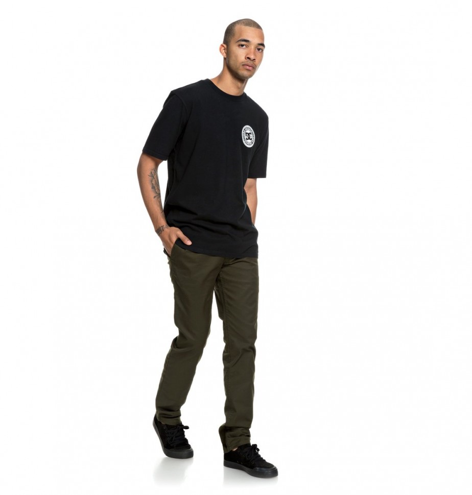 Брюки DC SHOES Worker Slim M Dark Olive фото 5