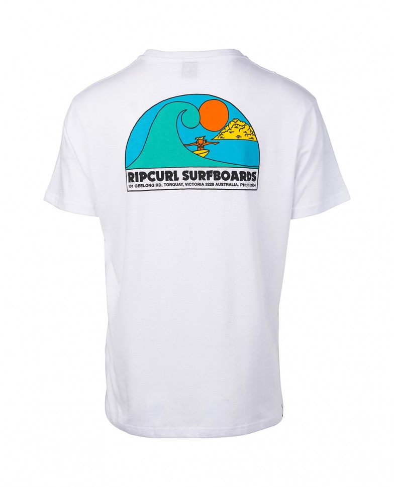 Футболка RIP CURL Anime Session Ss Tee Optical White фото 2