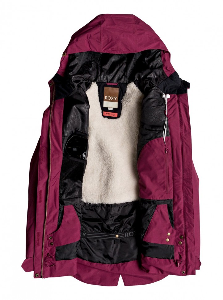 Куртка для сноуборда женская ROXY Tribe Jk J Beet Red фото 3