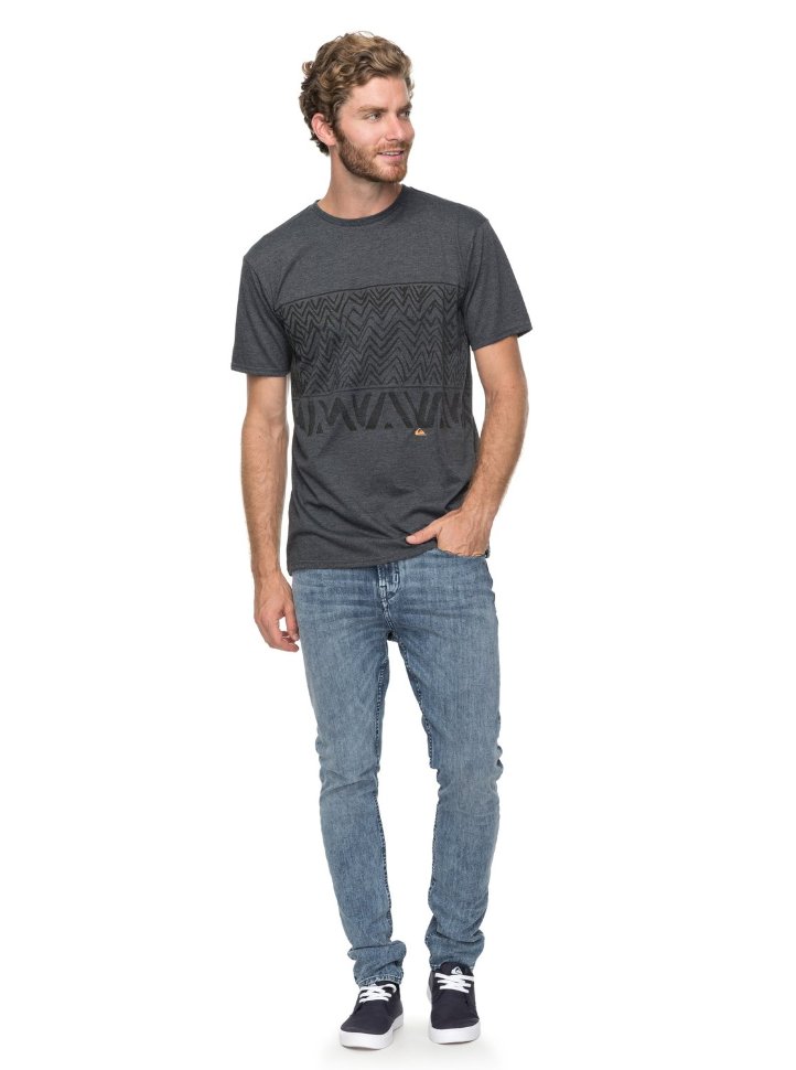 Футболка мужская QUIKSILVER Splitkicks M Charcoal Heather фото 2