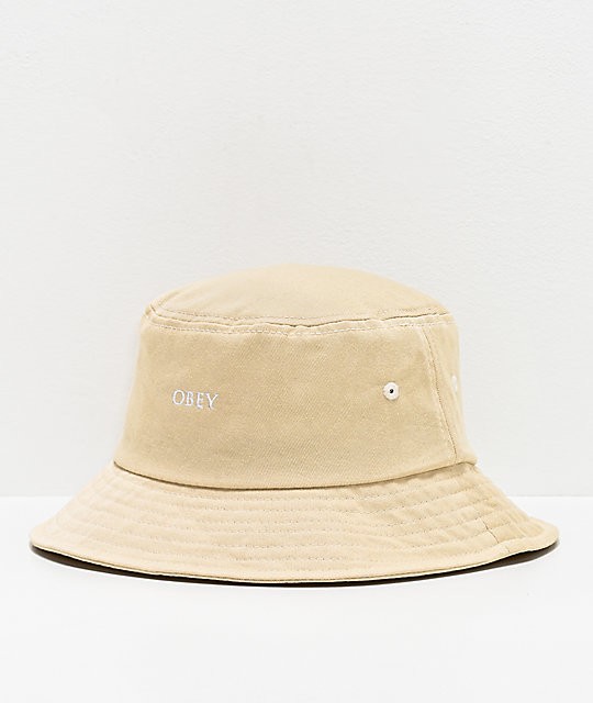 Панама OBEY Ideals Organic Bucket Hat Khaki 2020