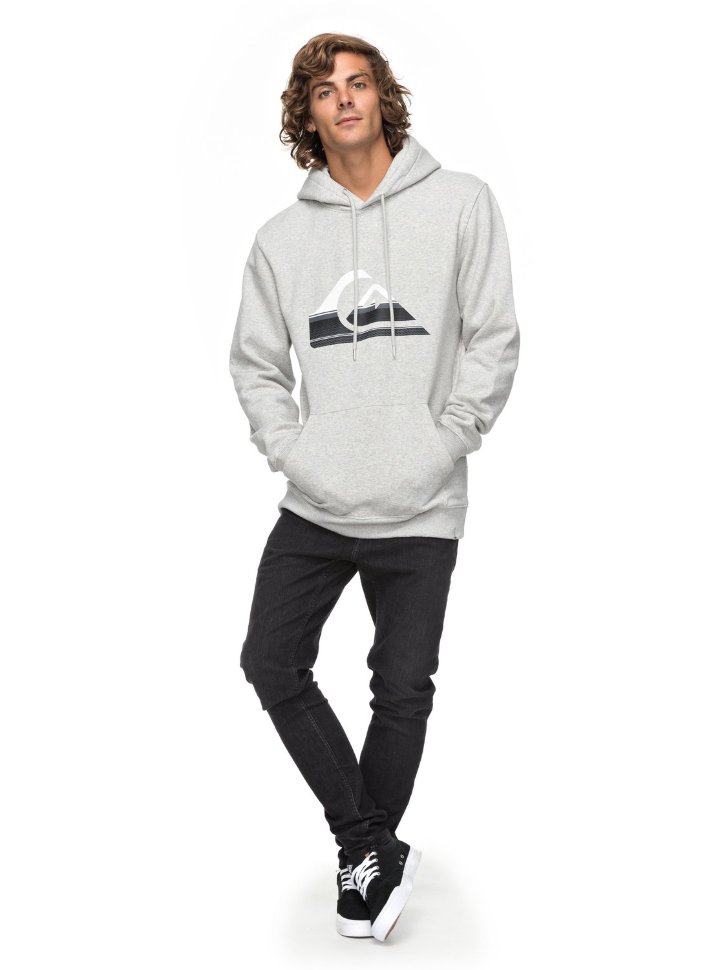 Джемпер мужской QUIKSILVER Big Logo Hood M Light Grey Heather фото 2