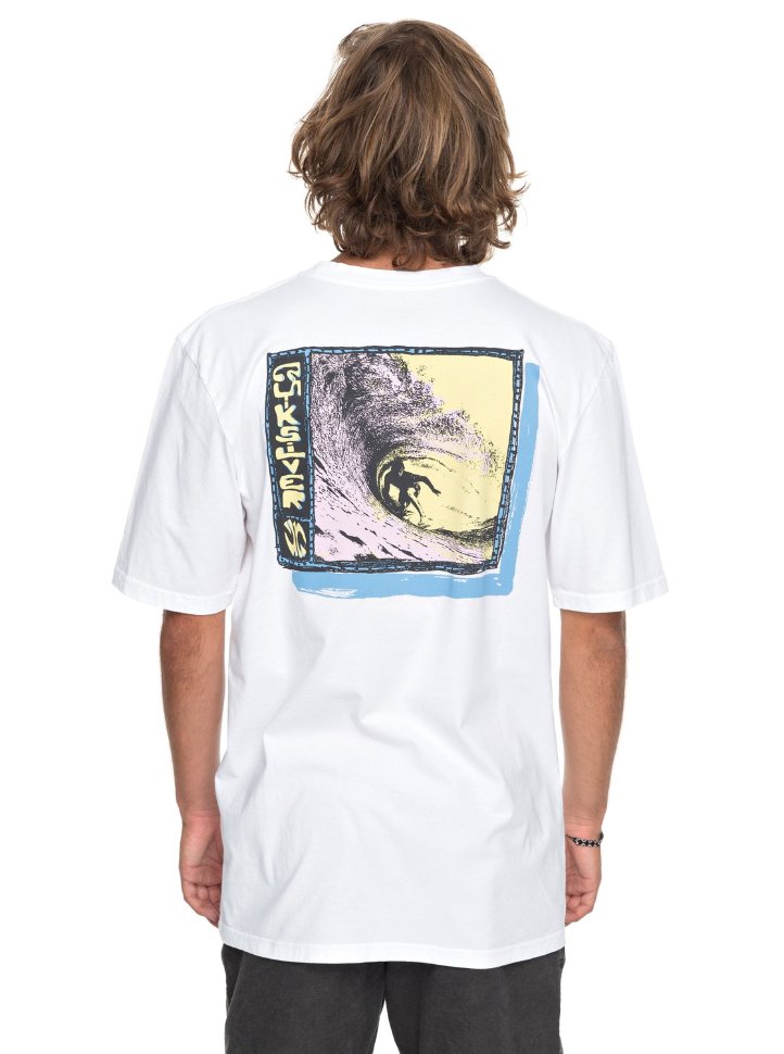 Футболка мужская QUIKSILVER Gmtdyeframersup M White фото 3