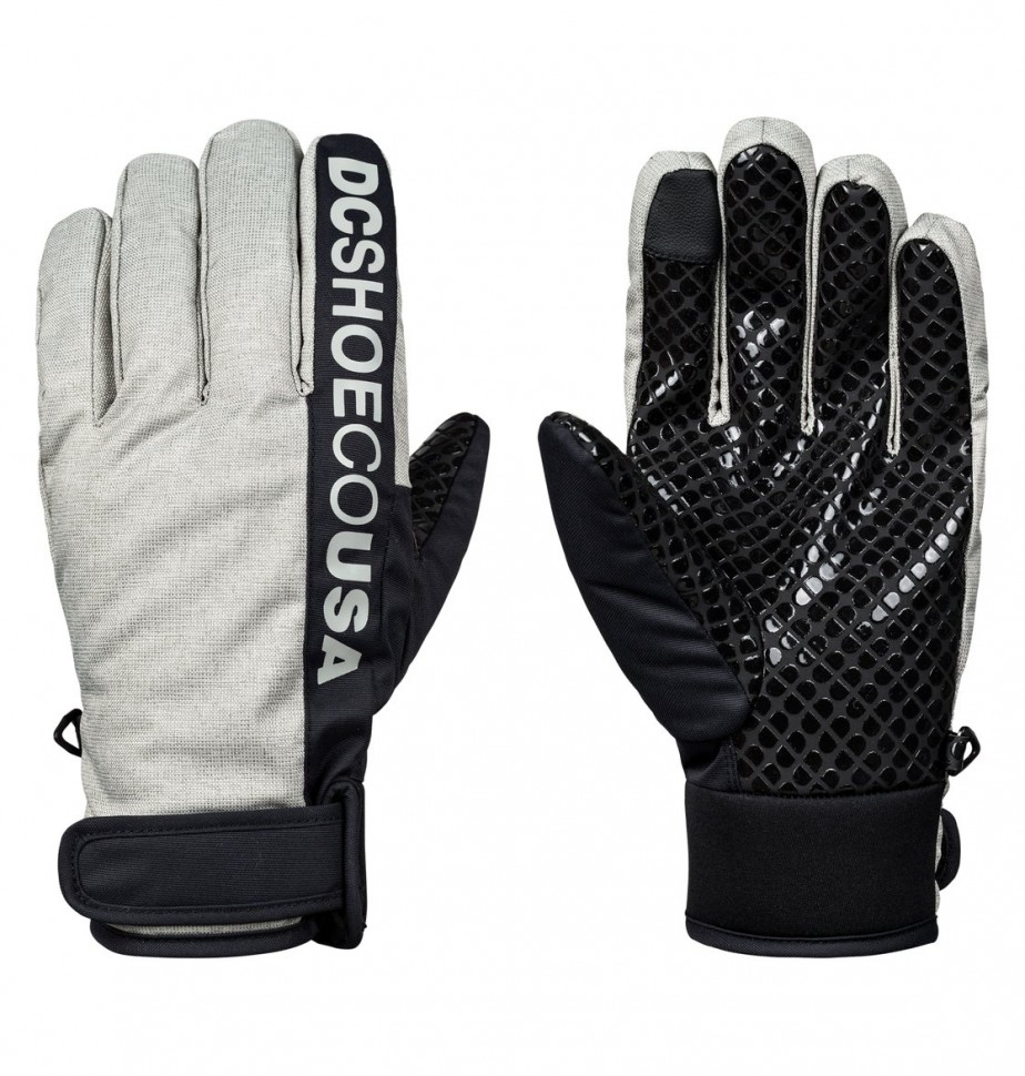 фото Перчатки сноубордические мужские dc shoes deadeye glove m neutral gray