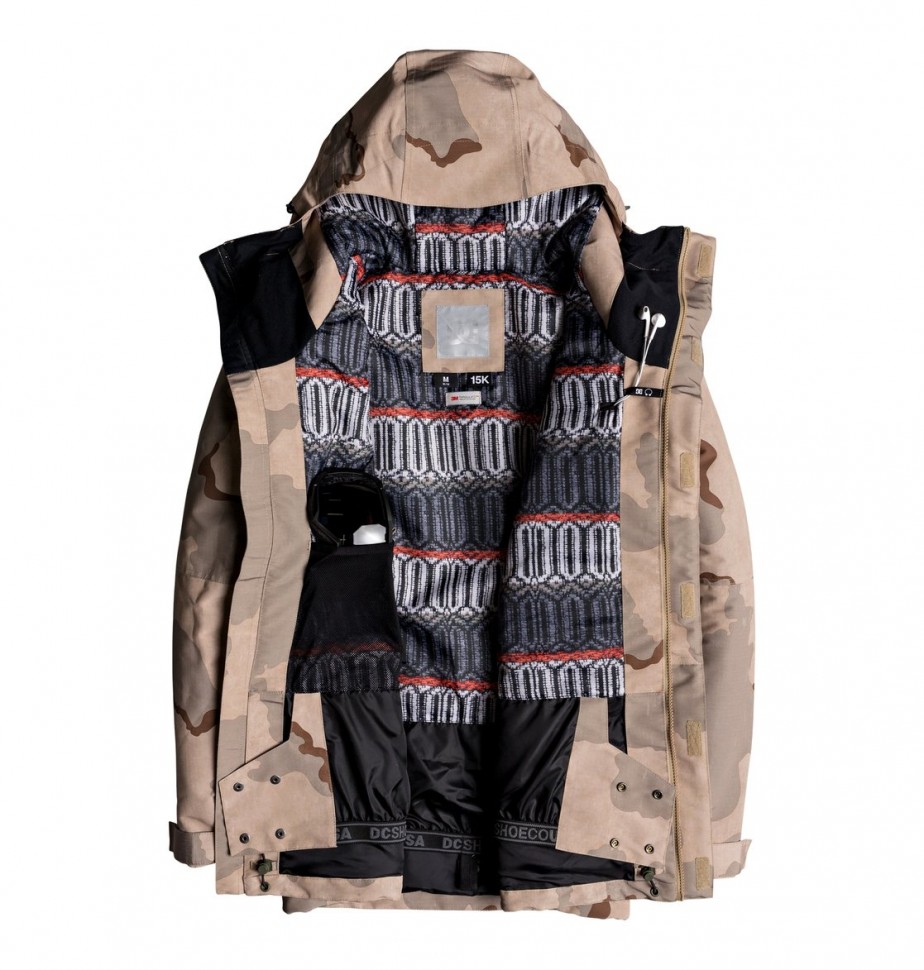 Куртка для сноуборда мужская DC SHOES Outlier Jkt M Incense Dcu Camo Men фото 3